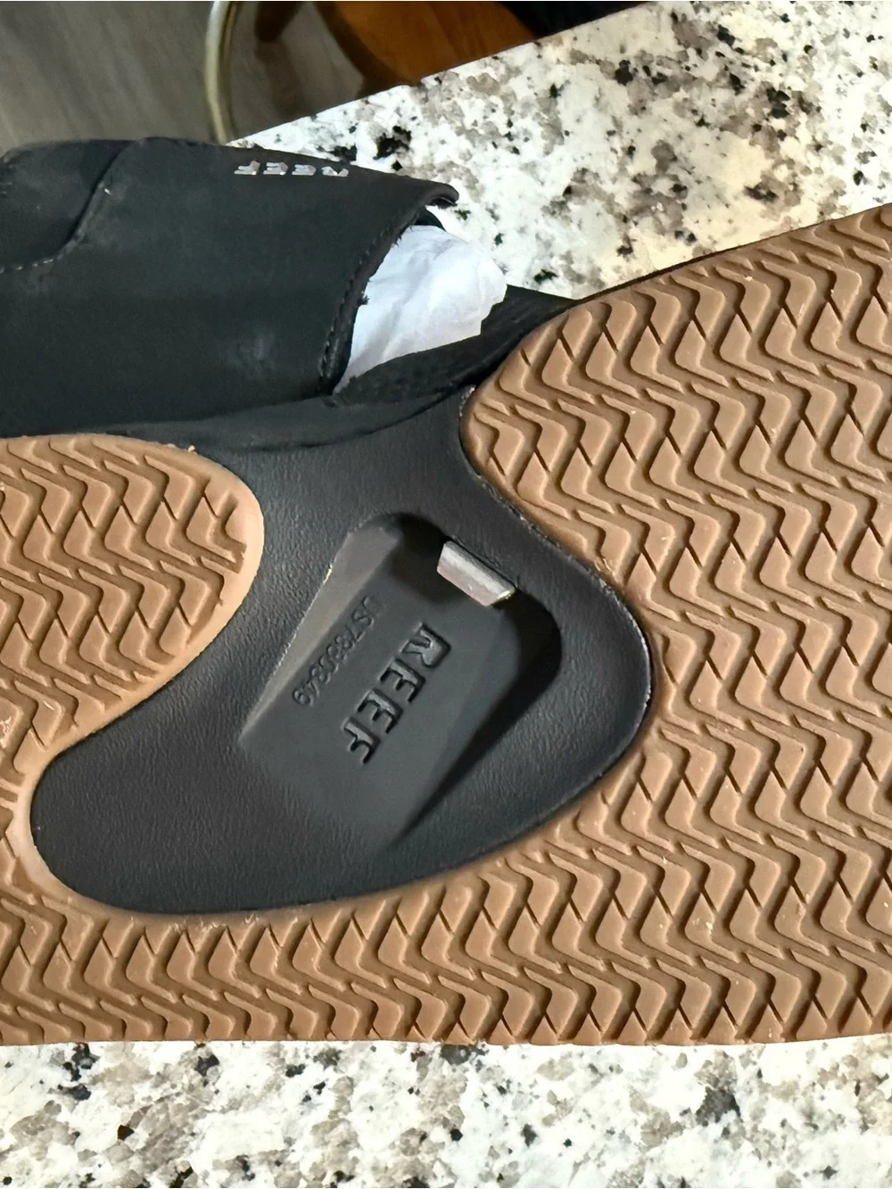 Reef Black Men's Slide Sandals